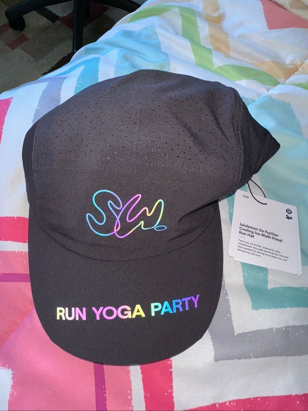 NWT S/M Lululemon Go Further Cooling Ice Multi-Panel Running Hat *SeaWheeze